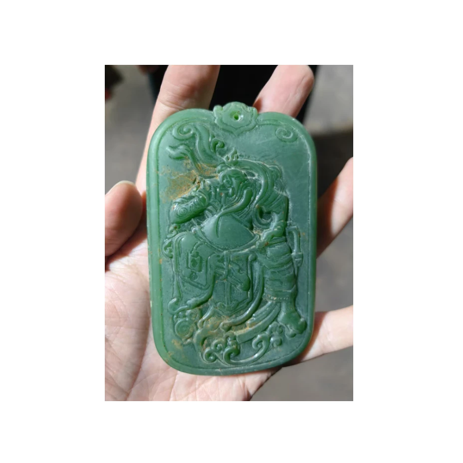 1个绿色关公牌牌摆件链接