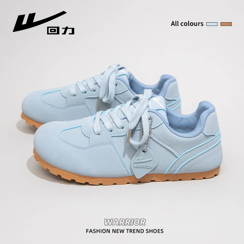 回力云朵泡芙小白鞋女2025春季新款低帮百搭休闲透气厚底德训女鞋