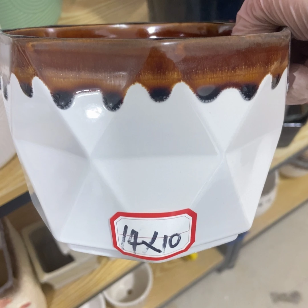 红陶高温陶瓷花盆