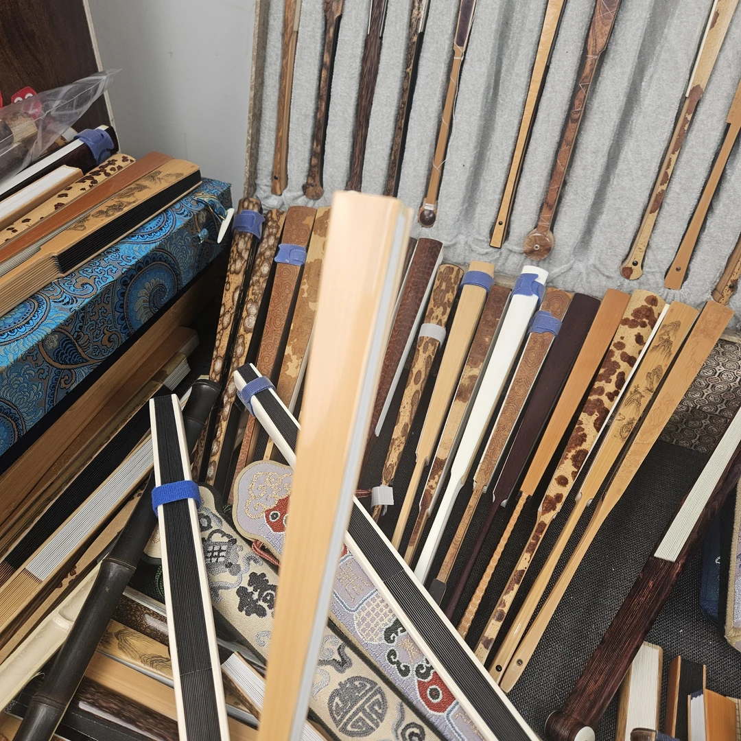 罗东玉竹折扇小茄头定金