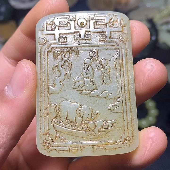 和田玉未镶嵌颈饰