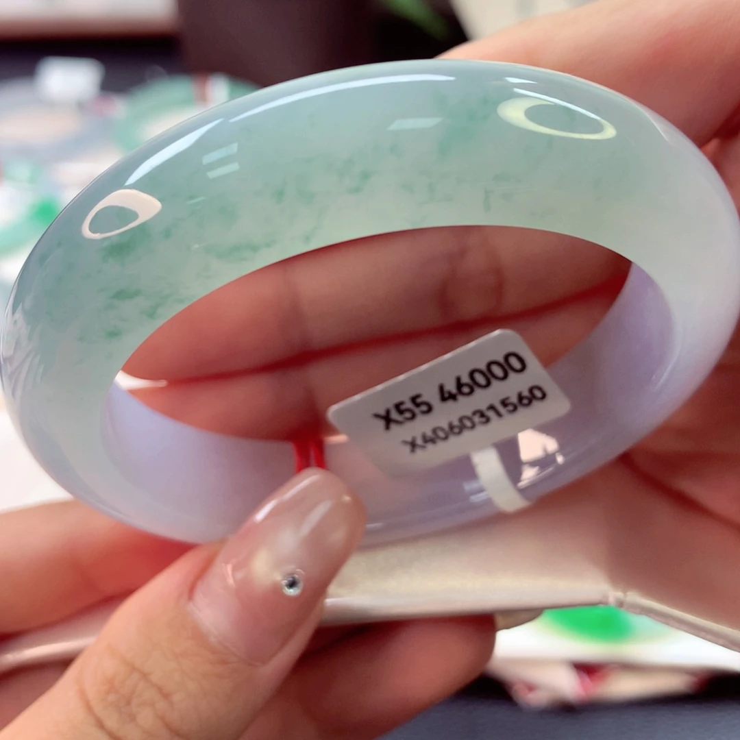 未镶嵌手镯翡翠正圈14号66