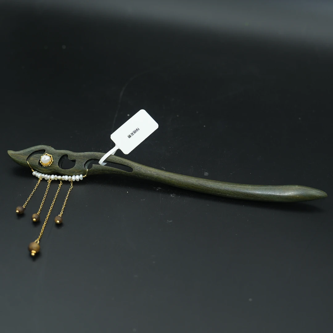 绿檀百搭复古发簪   ID：2735