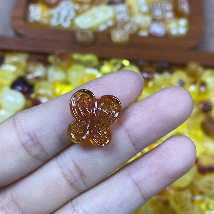 吊坠橄榄核蝴蝶16