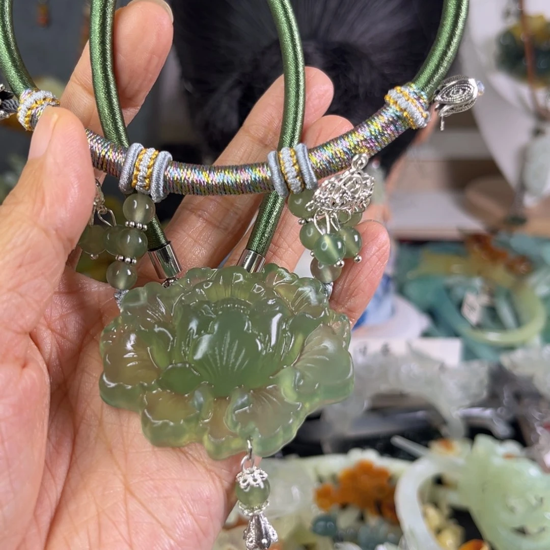 岫玉未镶嵌发饰发簪