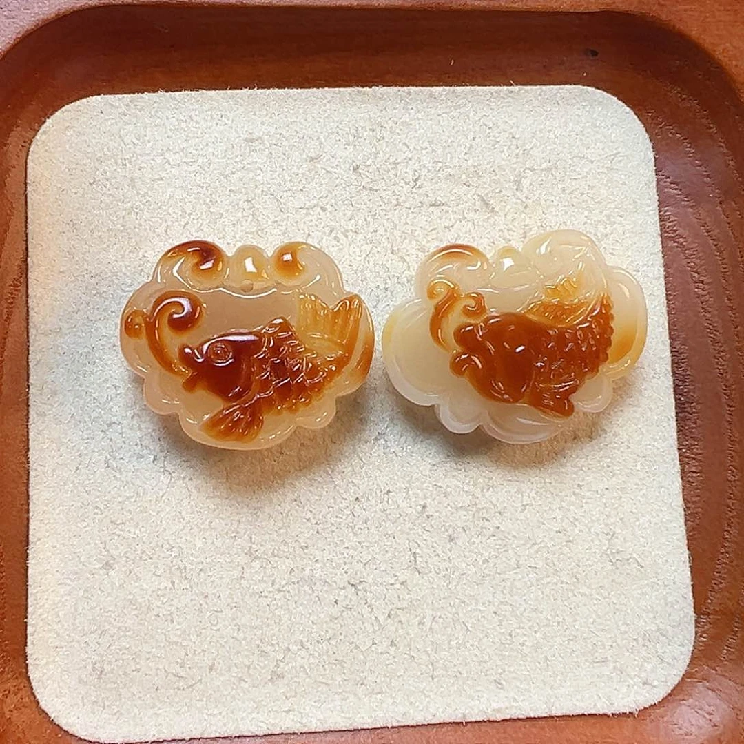 琥珀珠宝奇石未镶嵌心*