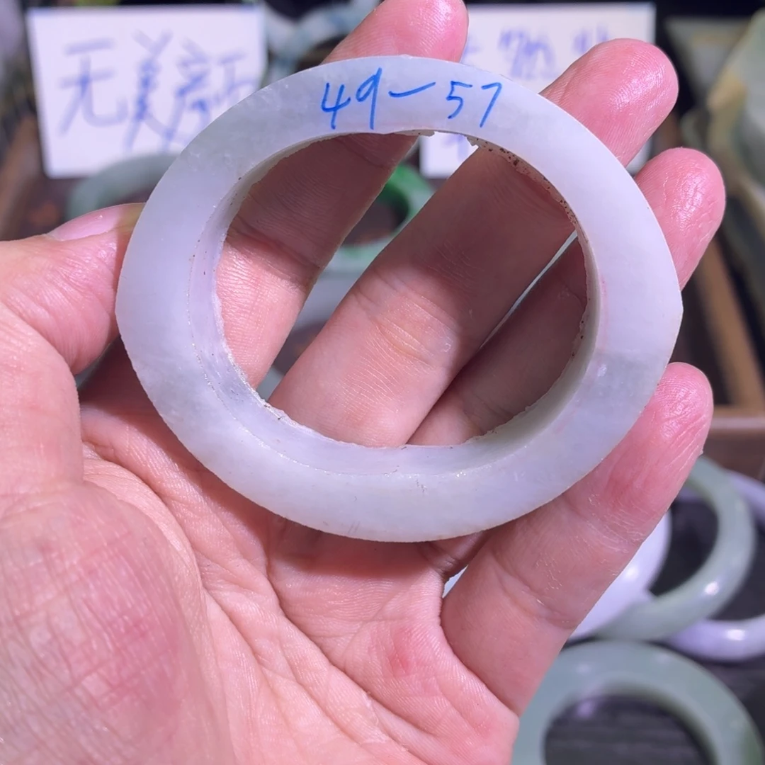 定制翡翠未镶嵌天然纹理随机，追求完美者慎拍