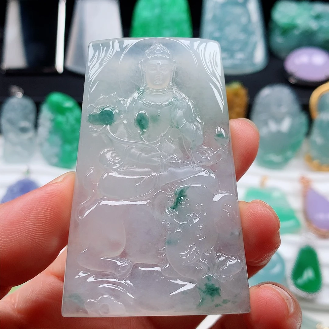 翡翠颈饰未镶嵌普贤