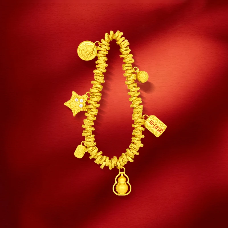 【思思精选】足金999 多宝盘缠 CP 添金纳福 91330