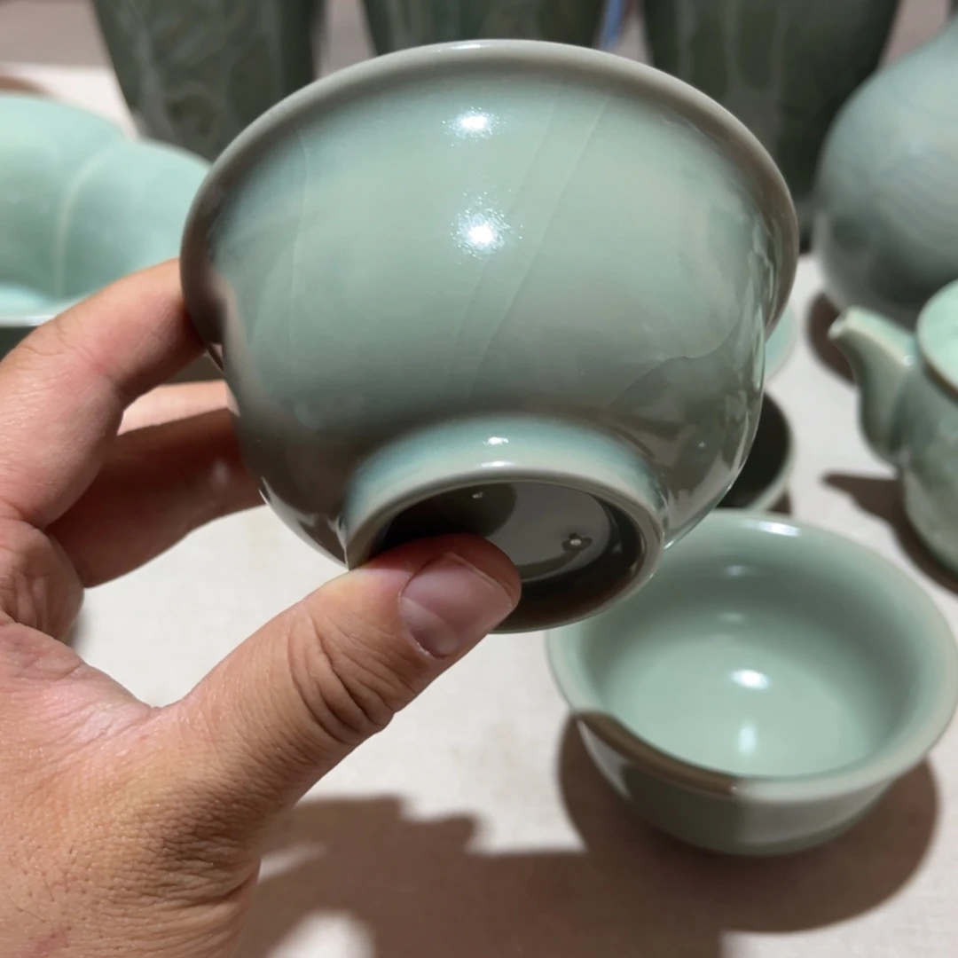 【闪购商品】压手杯汝瓷原矿仿古釉