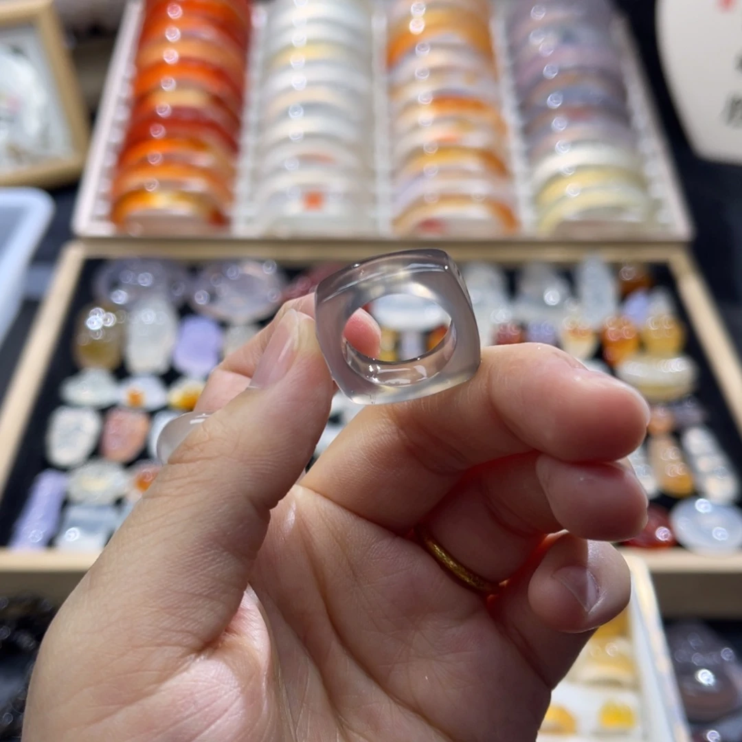 玛瑙/玉髓未镶嵌戒指