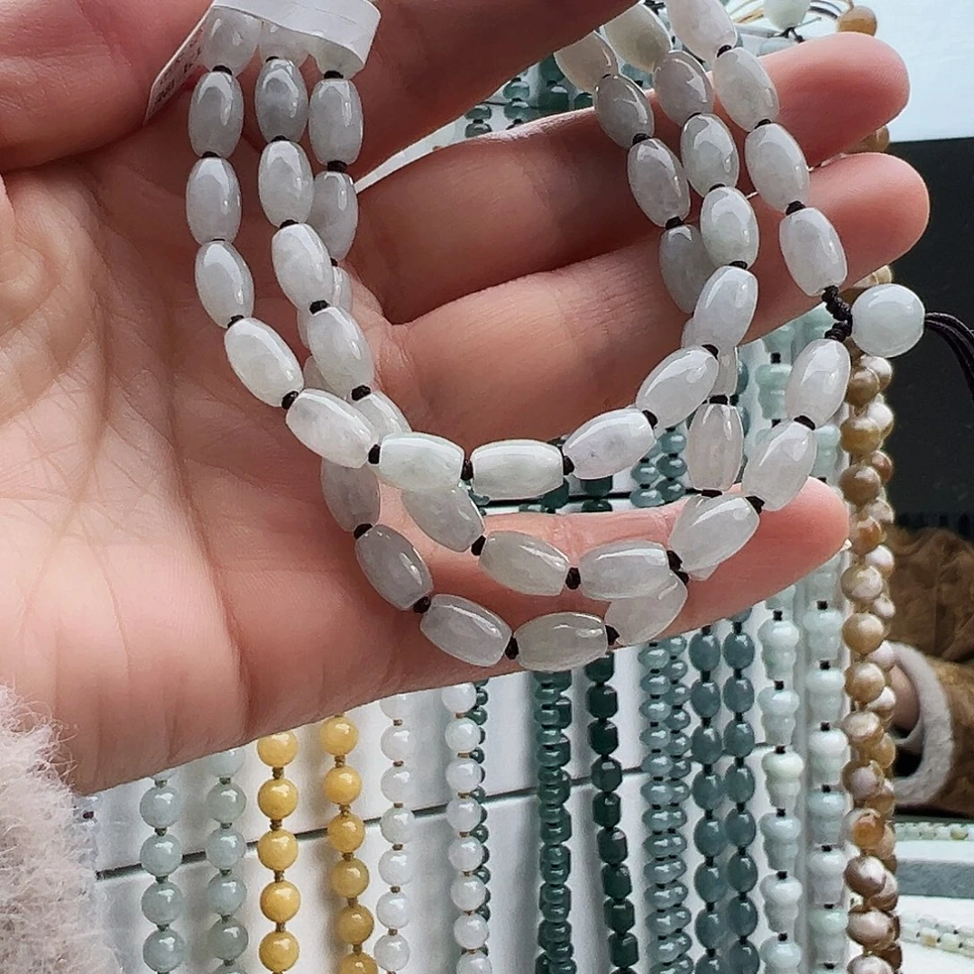 十***@翡翠未镶嵌颈饰珠链