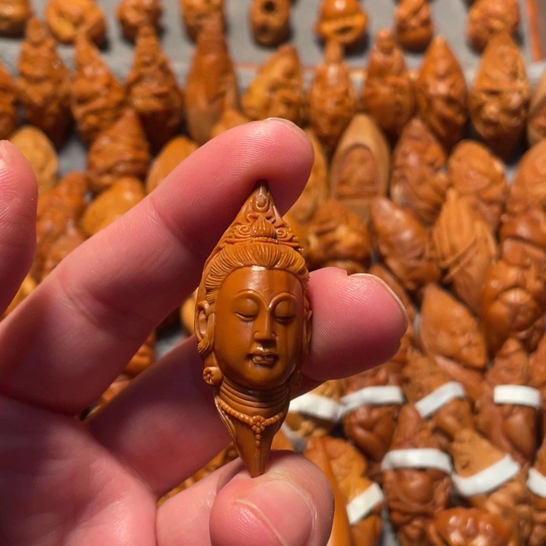 清***宿橄榄核手串/手链观音头