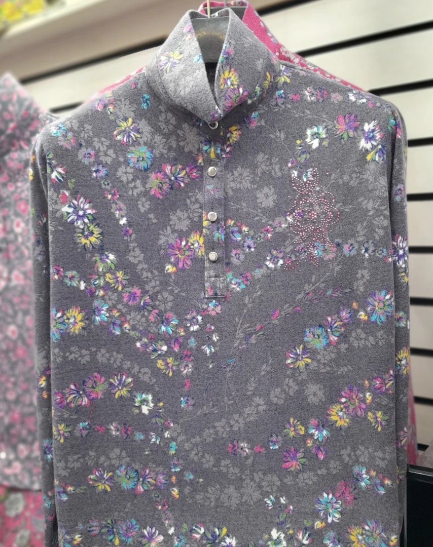 韩国冬季最新款彩虹花衫