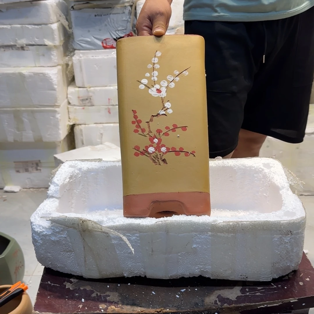 紫砂花盆口径13.31口径