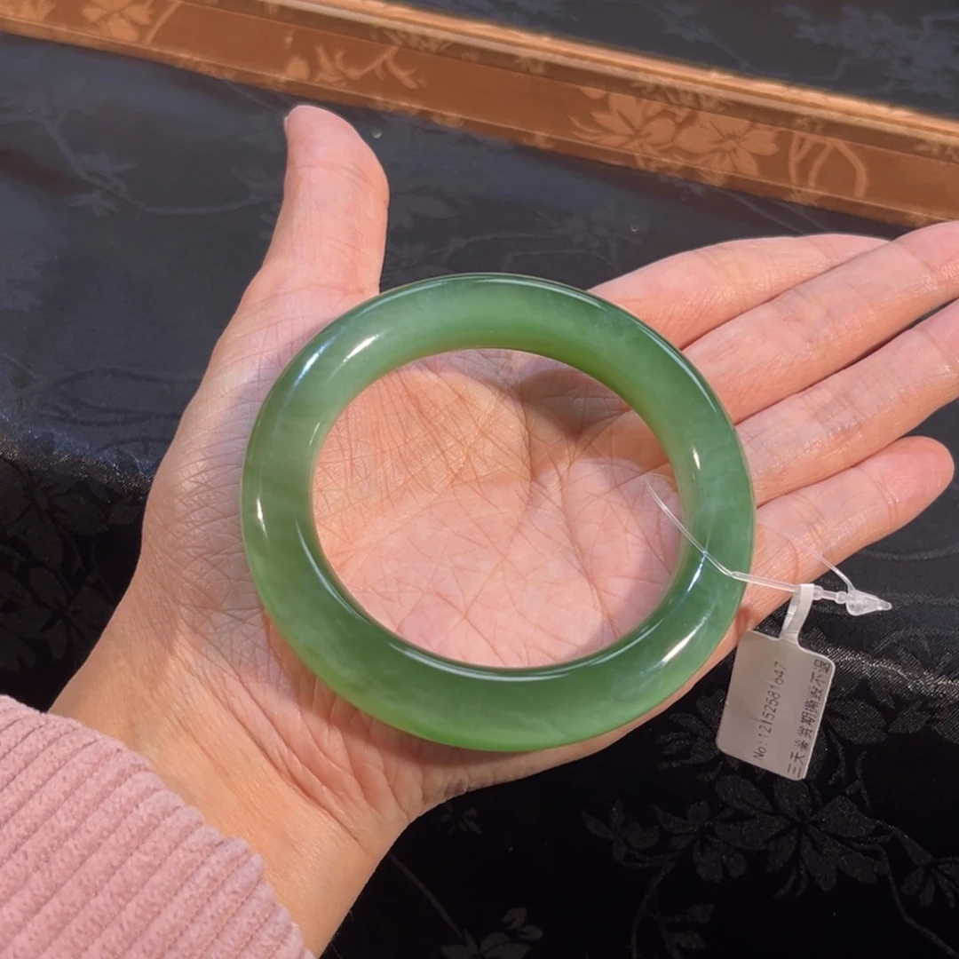 和田玉未镶嵌手镯 「高冰猫」珠光宝气