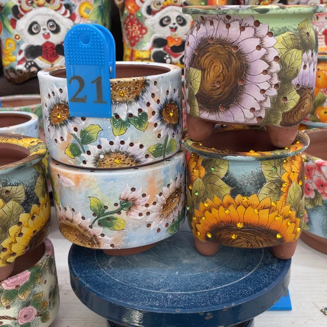 红陶郭*姐多肉花盆奶罐