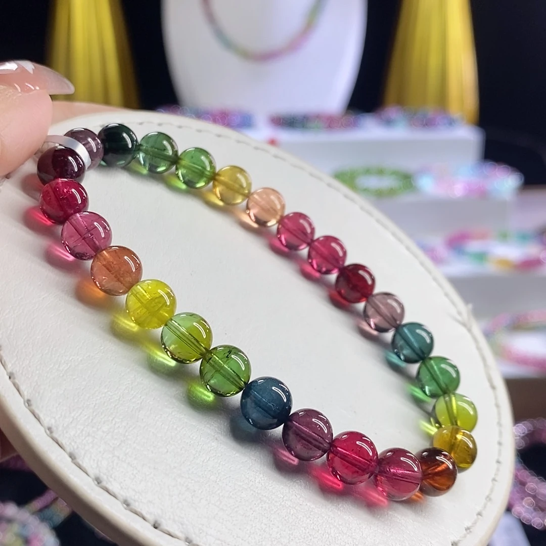 未镶嵌手链碧玺色标