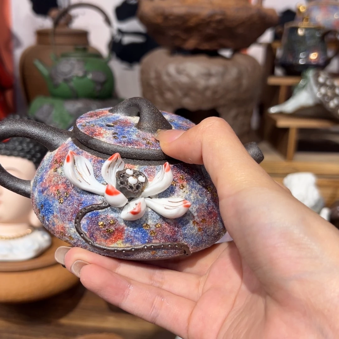 裸烧老岩泥原矿茶具