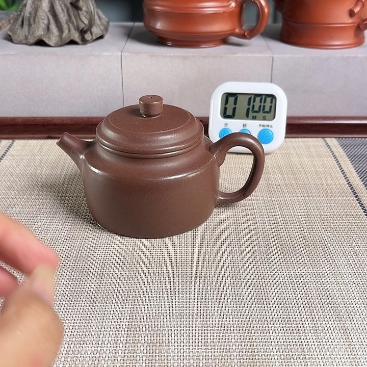 ****马茶壶紫砂宜兴原矿泥料手工紫砂壶