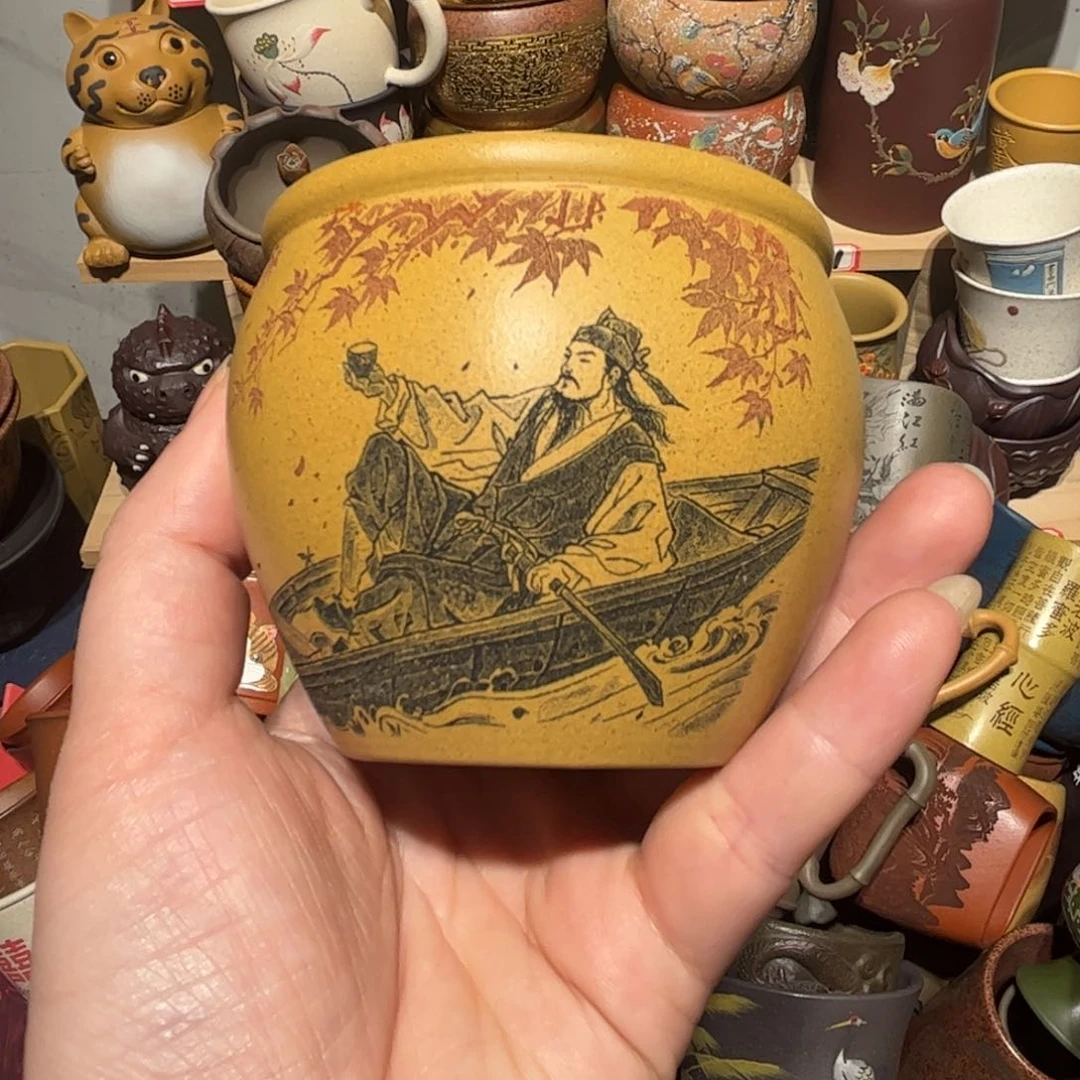 紫砂茶杯宜兴紫砂主人杯