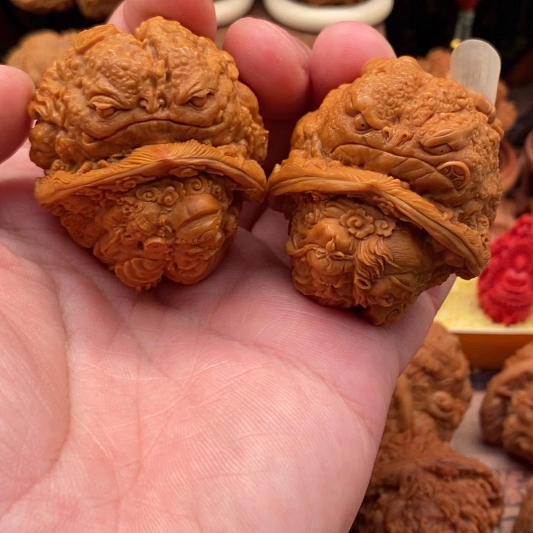 S***伟手串/手链核桃文武财神金蟾