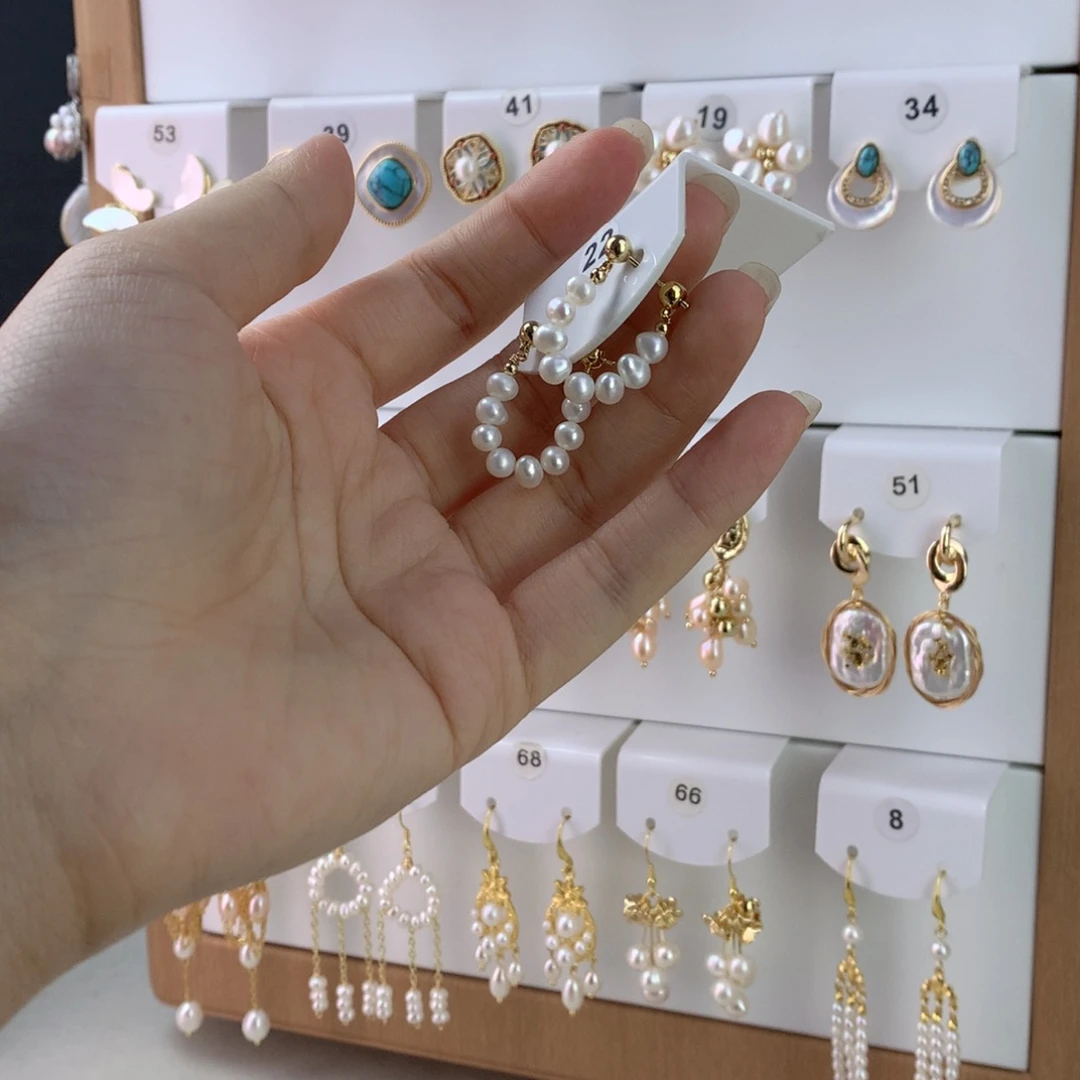 未镶嵌耳饰淡水珍珠