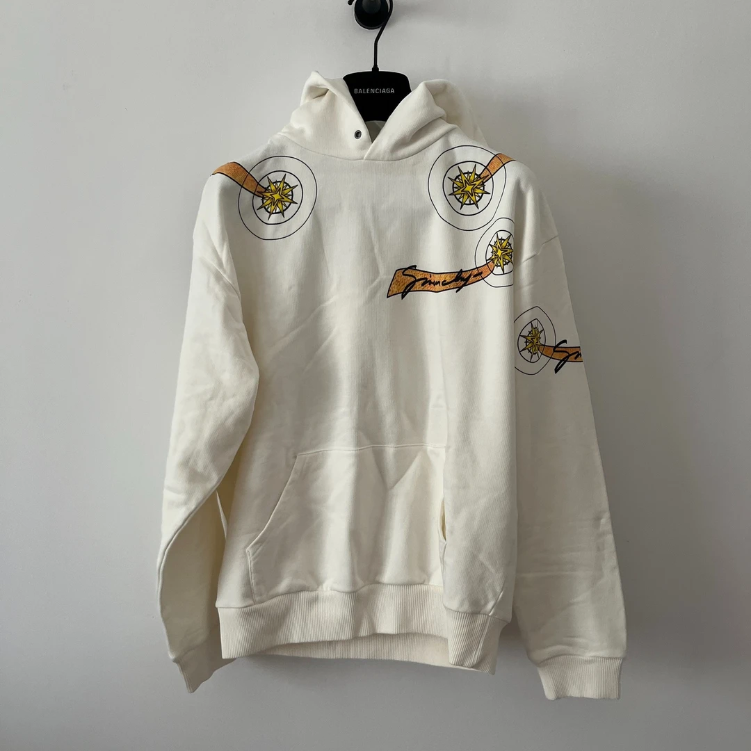 99新 Givenchy/纪梵希 葡萄籽奢潮/白色连帽卫衣/XS码