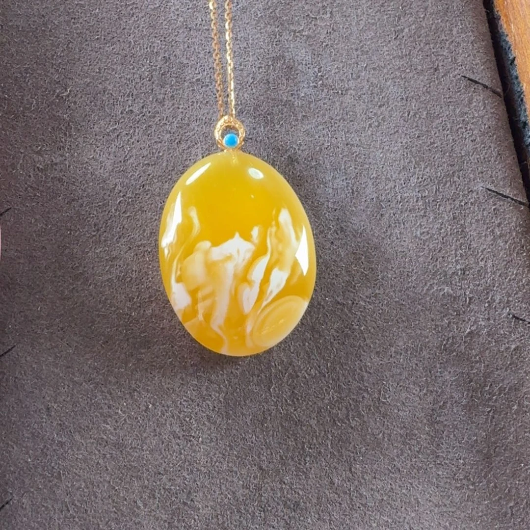 蜜蜡未镶嵌毛衣链