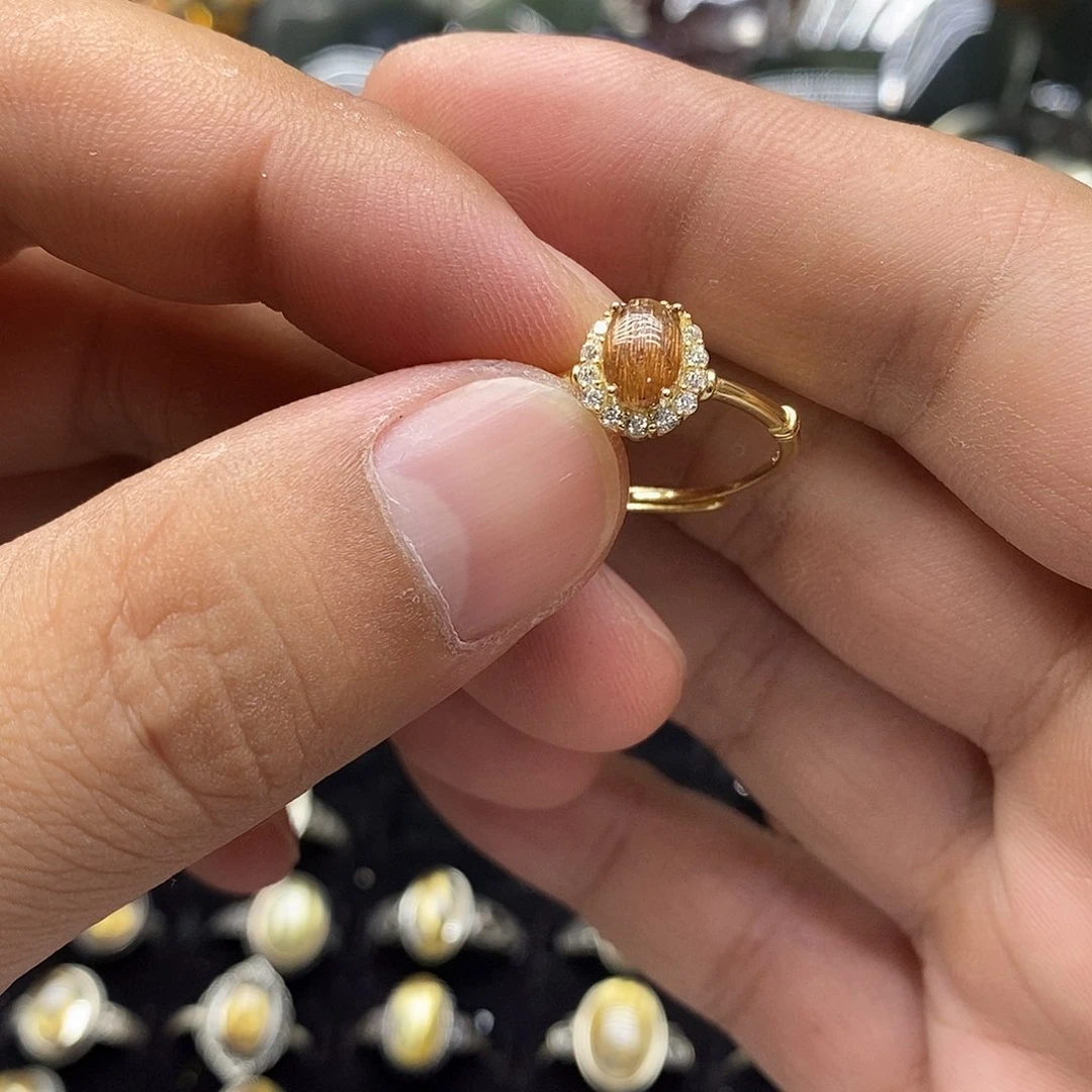 水晶珠宝半成品银S925镶嵌