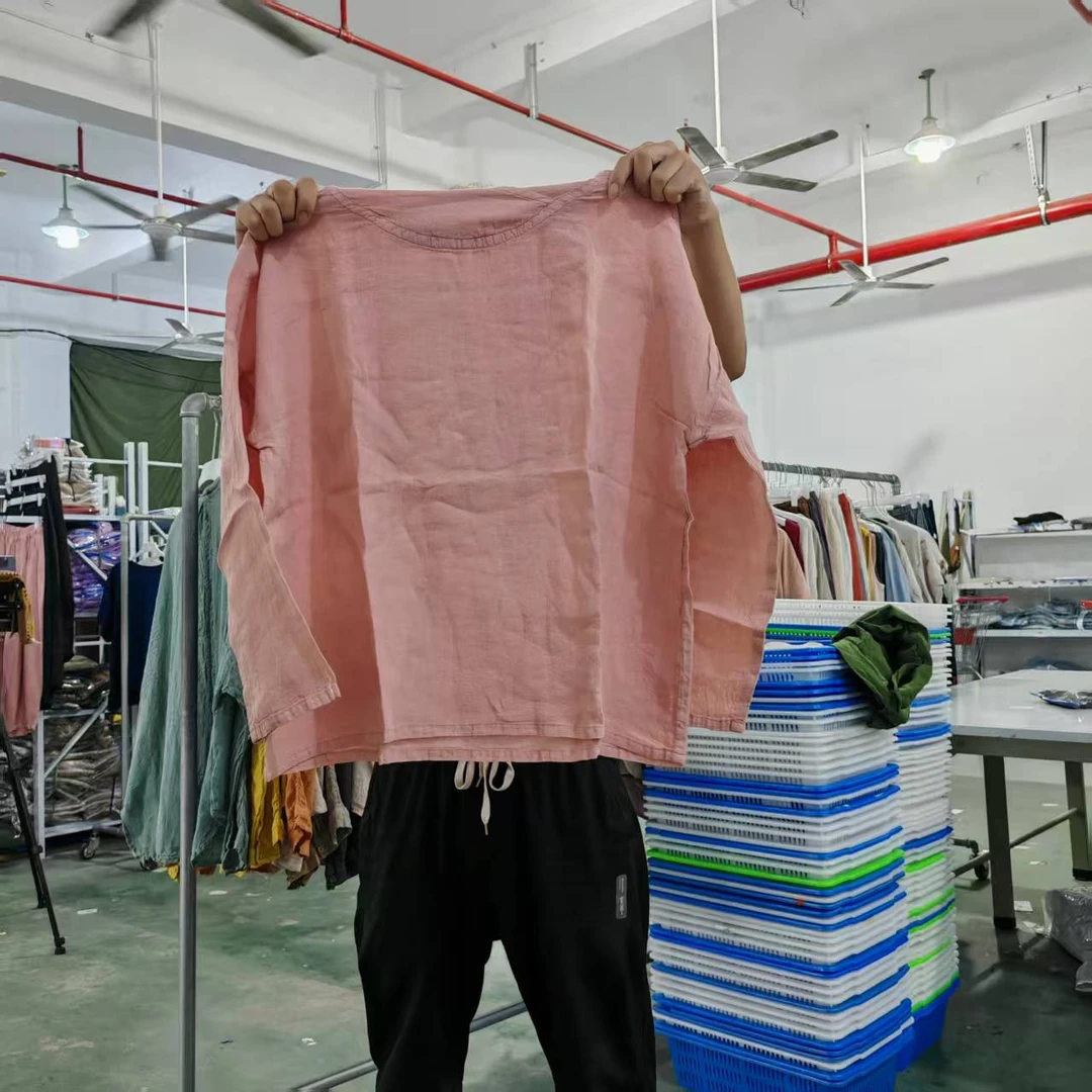 【云目悠悠】春夏季高端汉麻长袖女士宽松连帽帽衫-2025798