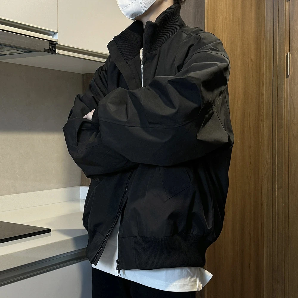 冲锋衣2025痞帅棒球服男女春季外套男生春秋百搭宽松工装飞行夹克