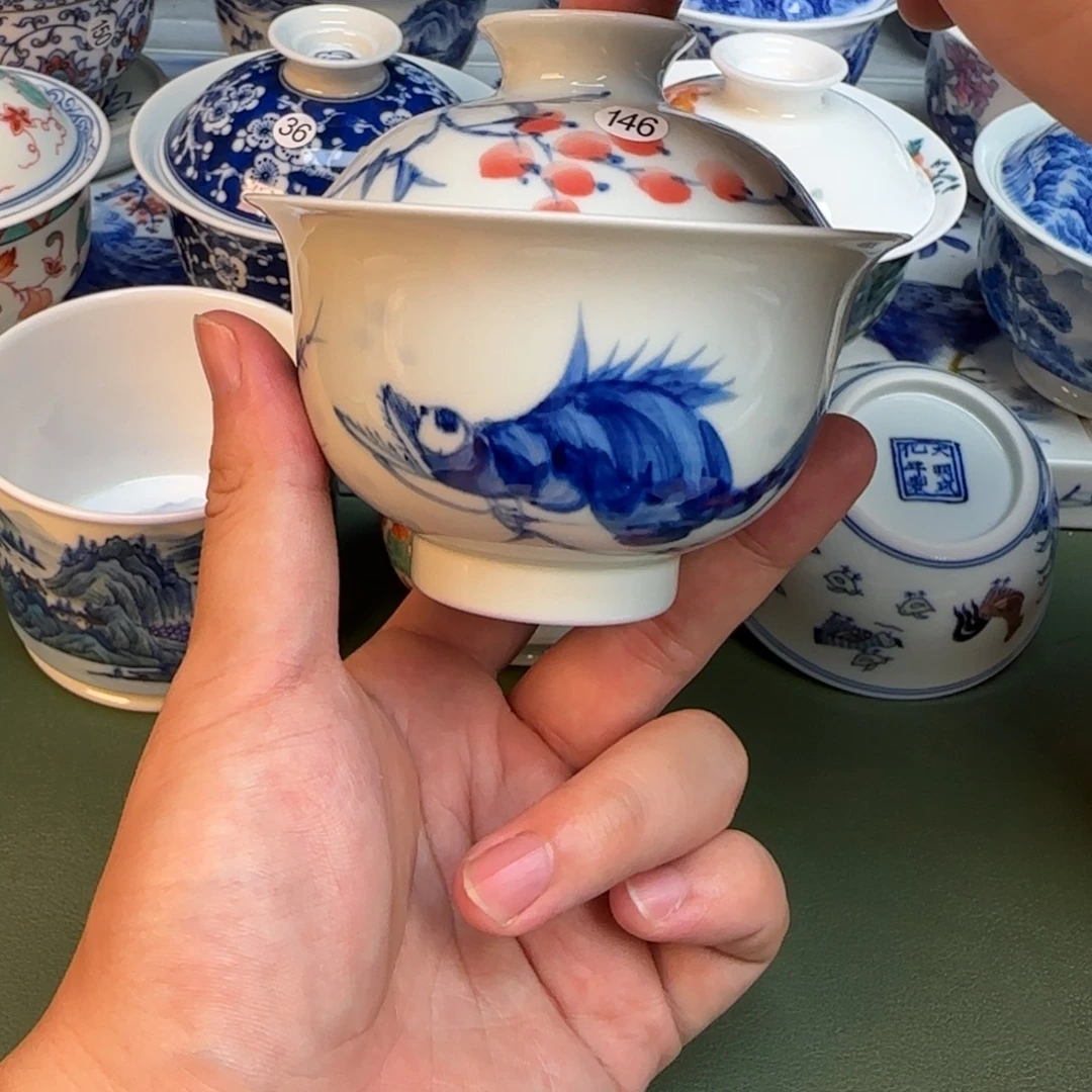 彦祖纯手工手绘茶具146