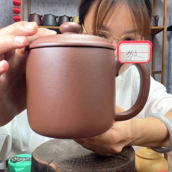 茶杯紫砂黄龙源底槽青