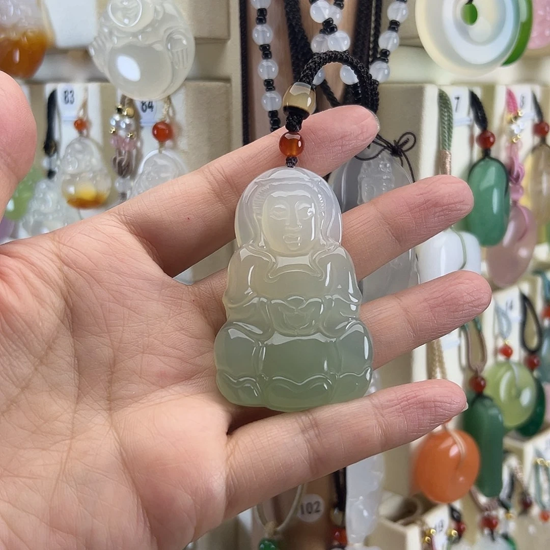 媚***媚玛瑙/玉髓未镶嵌颈饰