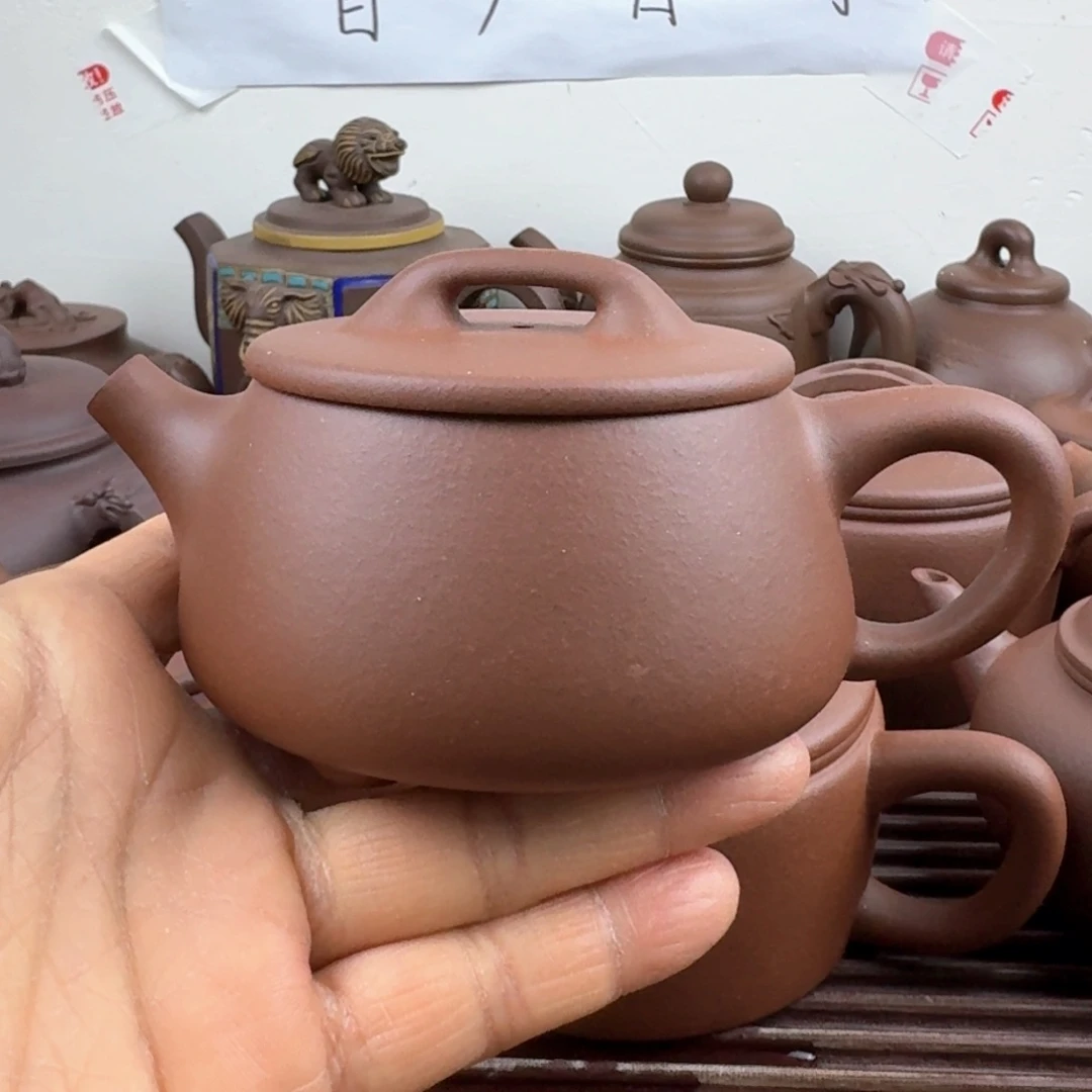 紫砂茶壶180cc宽口石瓢嫩底槽清