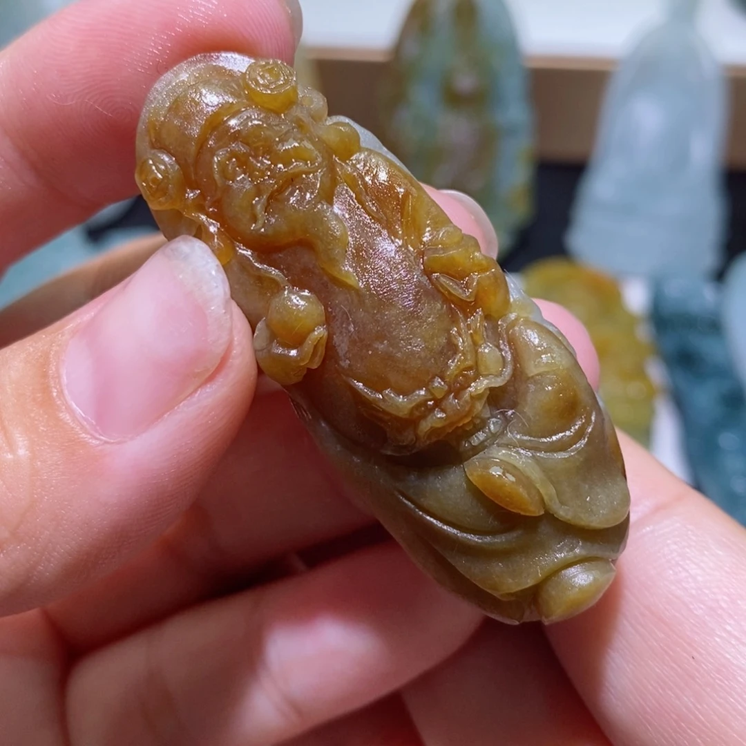 定制翡翠未镶嵌财神