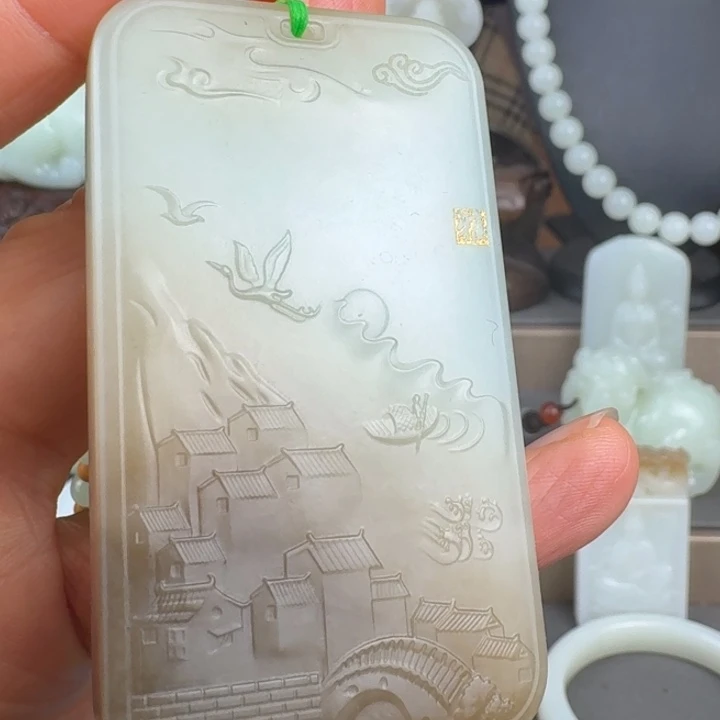 和田玉未镶嵌颈饰