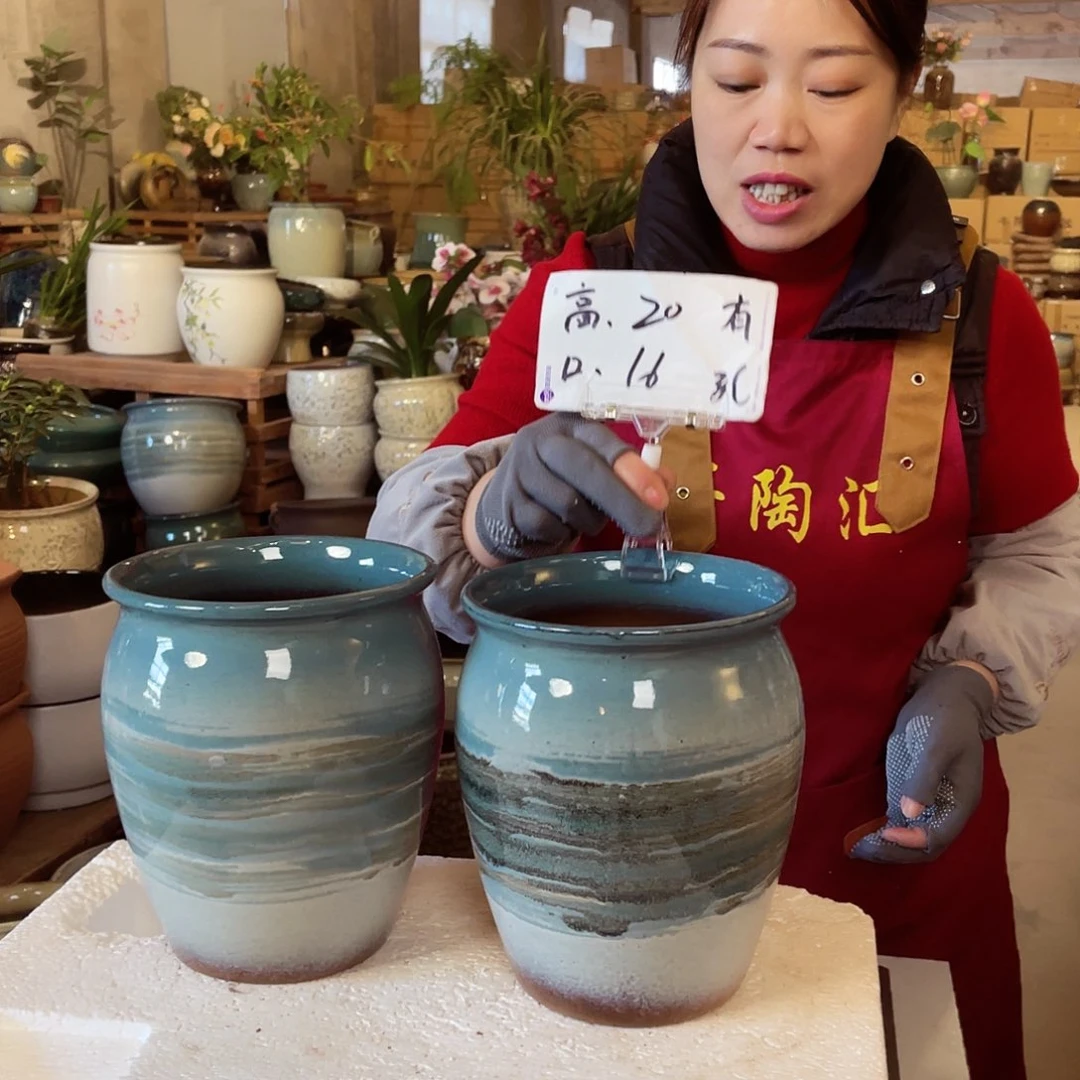 紫砂花盆高度20口径16