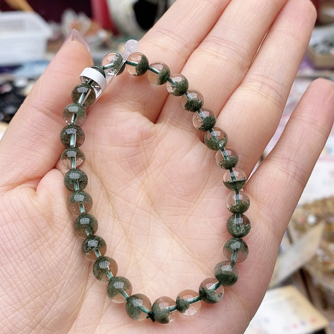 水晶手链未镶嵌x502绿幽灵 7m+