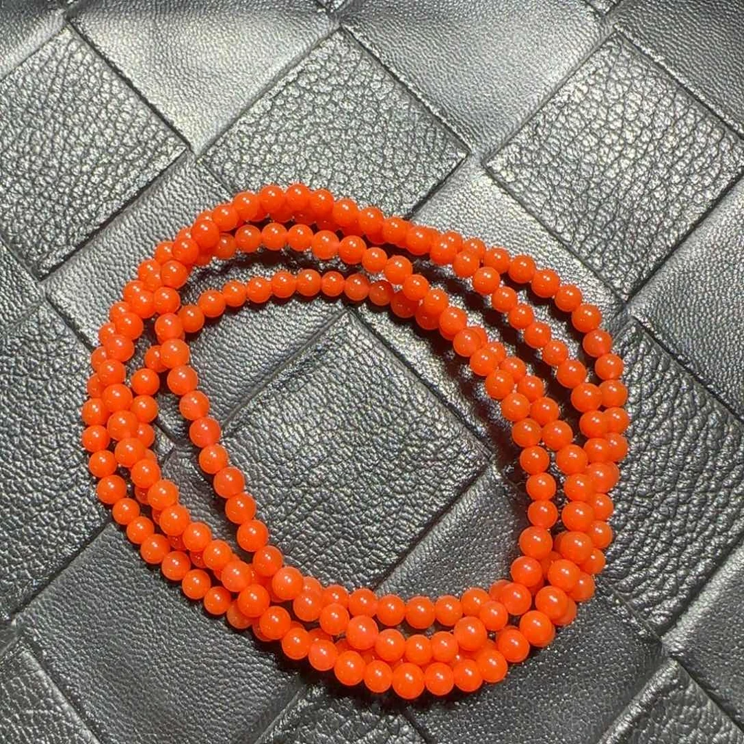 南红玛瑙未镶嵌手串3.5mm+