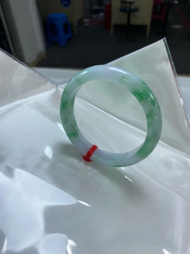 缅甸天然A货正圈飘花55圈口