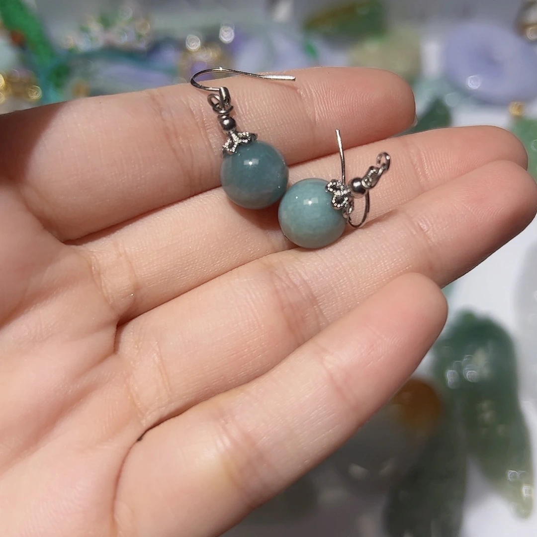 翡翠银S925镶嵌颈饰天然A货翡翠