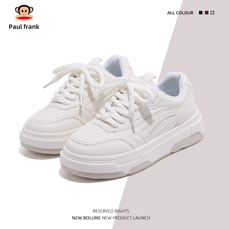 大嘴猴休闲女鞋2025秋季新款时尚百搭小白鞋运动潮流情侣低帮板鞋