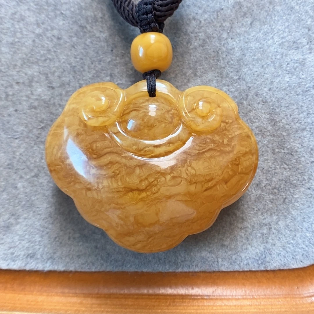 未镶嵌项链蜜蜡蜜蜡吊坠