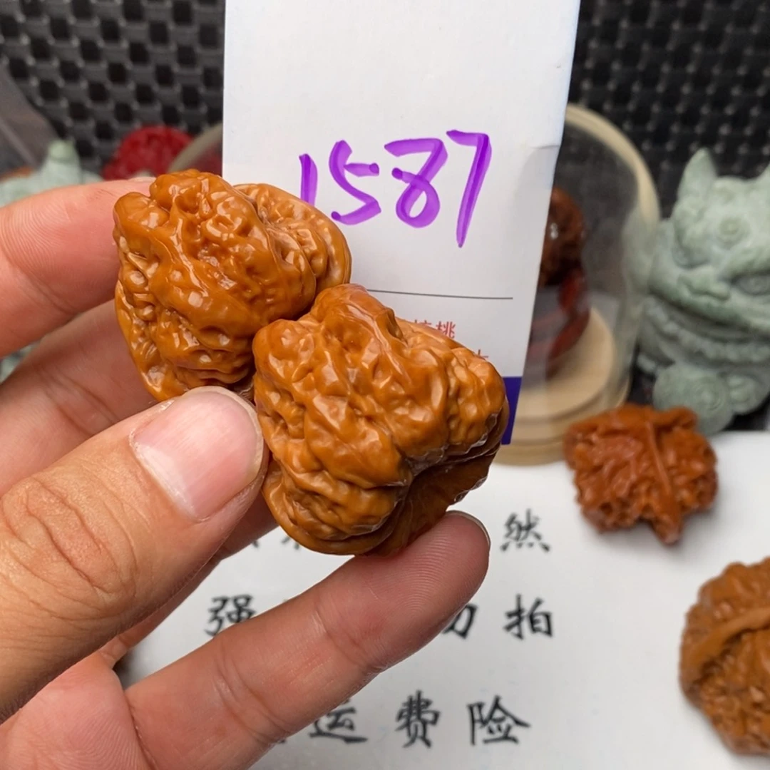 桃核吊坠核桃一对