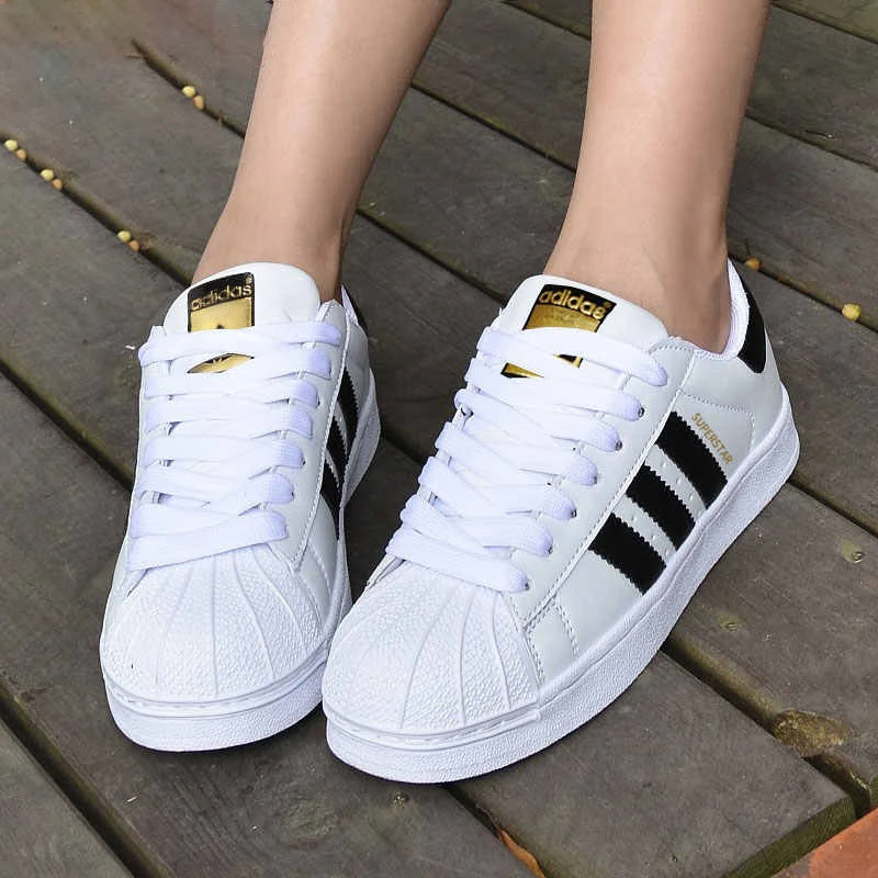 正品Adidas阿迪达斯三叶草男女经典百搭时尚贝壳头运动板鞋EG4958