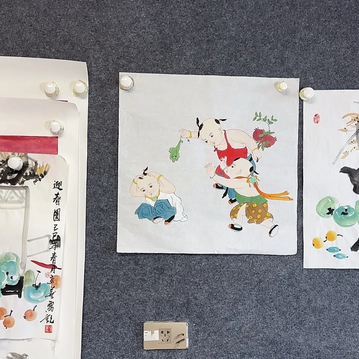 过***留国画国画花鸟画作品