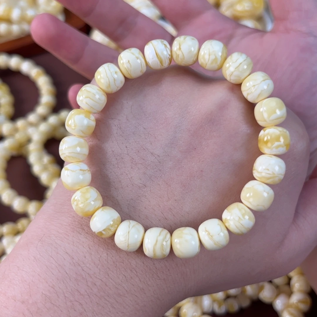 琥珀未镶嵌手链同料10m