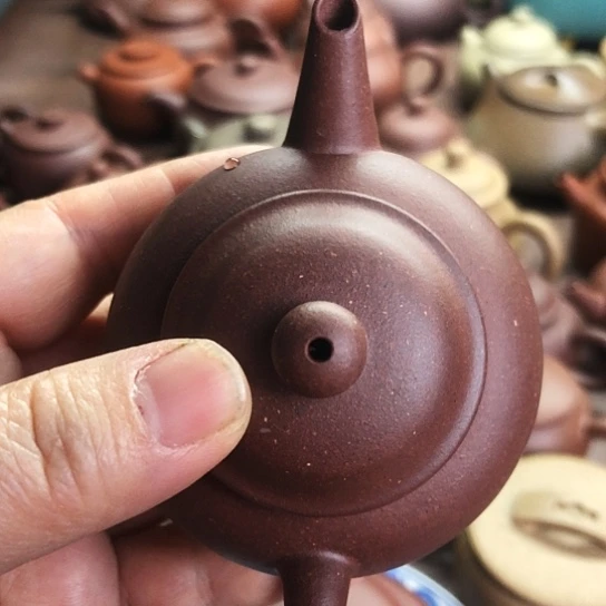 紫砂茶壶半手内推小水平